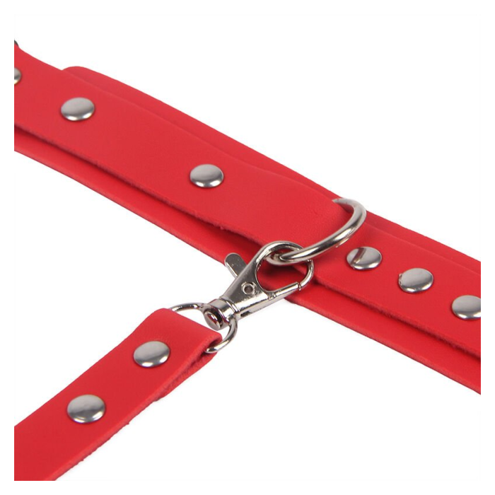 SUBBLIME - 953706 ESPOSAS CON CINTURÓN BONDAGE ROJO TALLA ÚNICA
